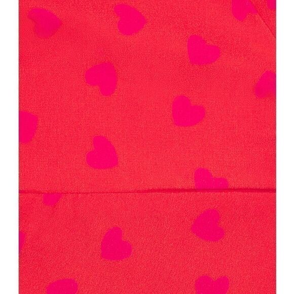 NWT More To Come Marcine Strapless Dress Red mini ruffle heart print Revolve S - Picture 5 of 10